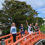 Red Bridge in Fujisan Hongu Sengen Shrine